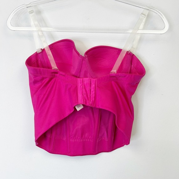Victoria's Secret Low Back Bustier Corset Women's Size 36A Pink Coquette Y2K - Picture 3 of 8
